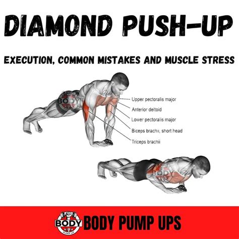 muscles worked diamond push ups|diamond push ups vs regular push ups.